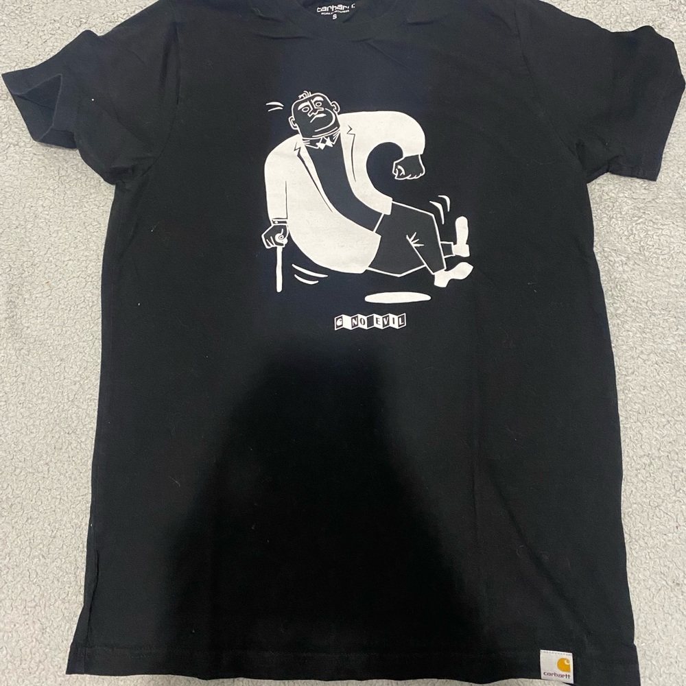 Carhartt Black Graphic Tee size small